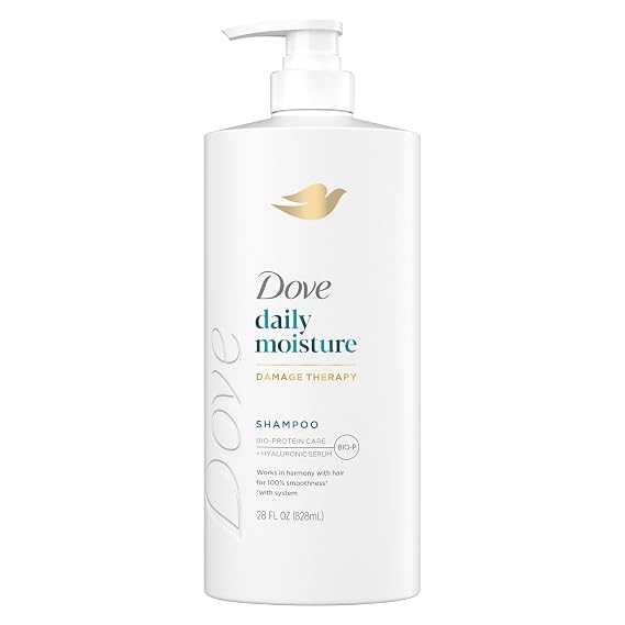 Dove Daily Moisture Shampoo with Bio-Protein Hair Care Technology, 28 Fl Oz