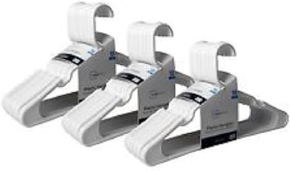 Mainstay 18-Pack Standard Plastic Hangers (White, 3 Pack)