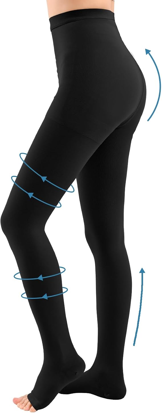 15-20mmHG Compression Pantyhose, Medical Compression tights for Women Men