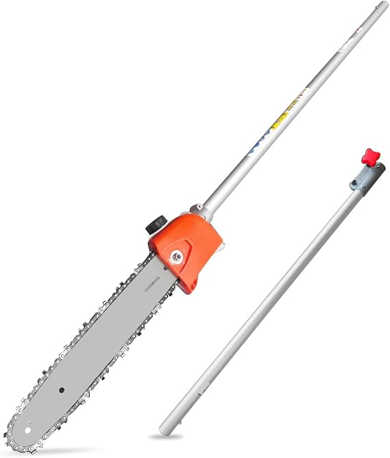 Pole saw Attachment + Trimmer Extension Assembly -Sliver
