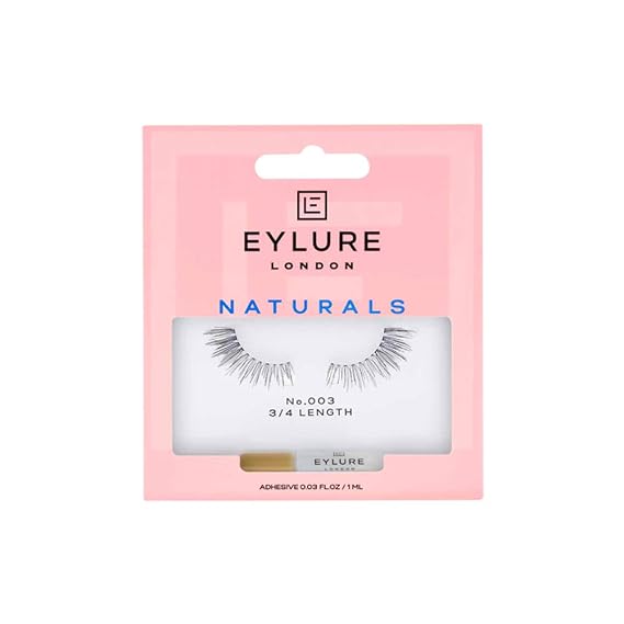 Eylure Naturals Accent No. 003 Reusable Eyelashes, Adhesive Included, 1 Pair