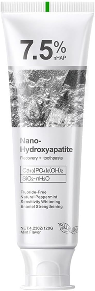 Fluorine Free Toothpaste with 7.5% Hydroxyapatite for Daily Repair and Gentle Oral Care Hydroxyapatite Toothpaste for Sensitive Teeth