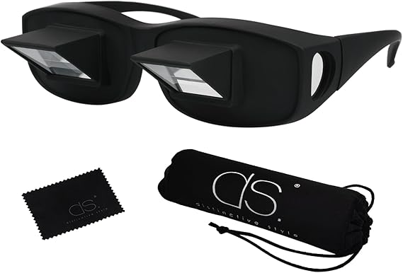 ds. distinctive style Lazy Reader Glasses Prism Glasses Lying Down Bed Horizontal Watching TV Reading Spectacles horizontal Lazy Glasses