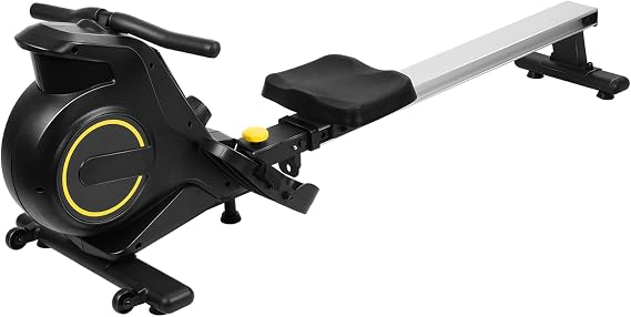 Saterkali Rowing Machine for Home, Magnetic Rower Machine with Adjustable Resistance,Ergonomic Comfort Seat,Max 350lb Weight Capacity,Easy Storage,Smooth Whisper Quiet and Saves Space