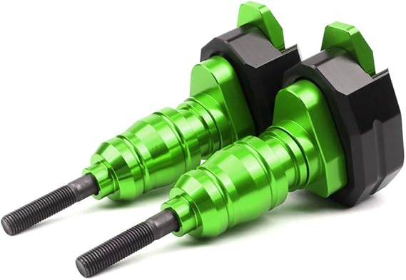Motorcycle CNC Aluminum Engine Crash Guard Case Frame Sliders Protector Falling Protection Compatible with KAWASAKI Z900 Z900RS Z1000 ZX10R ZX6R NINJA650 (Green)