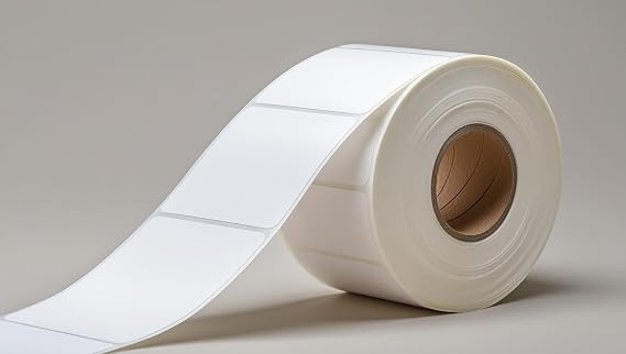 50x50 mm KUŞE ETİKET RULO HOTMELT TUTKAL / 500 LÜ SARIM/Ø 40 mm