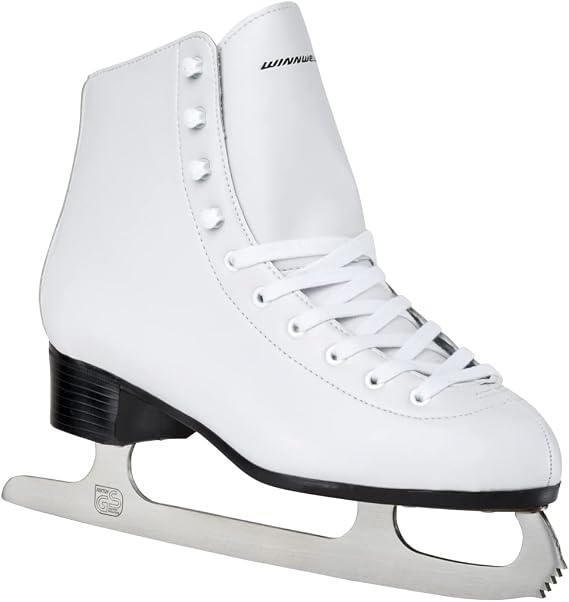 Winnwell Ice Skates for Women - White Figure Skates for Girls & Women - Great for Beginners & Recreational Female Skaters