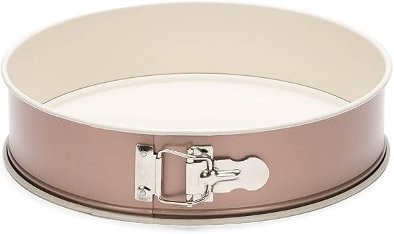 Patisse Ceramic Round Springform with Non-Stick Surface, Cream/Copper