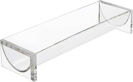 8.7'' Clear Cracker Serving Tray, Transparent Macaron Display Tray