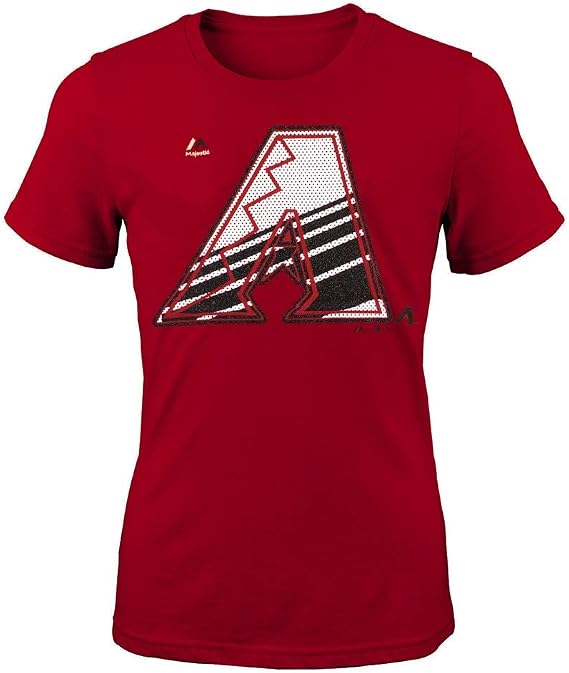 Outerstuff Arizona Diamondbacks Majestic MLB Little Girls Red Winners Train T-Shirt