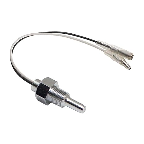 GlowShift Replacement Water, Coolant, Oil & Transmission Temperature Temp Gauge Sensor Sending Unit - 1/8-27 NPT Thread - Only Compatible with GlowShift Gauges