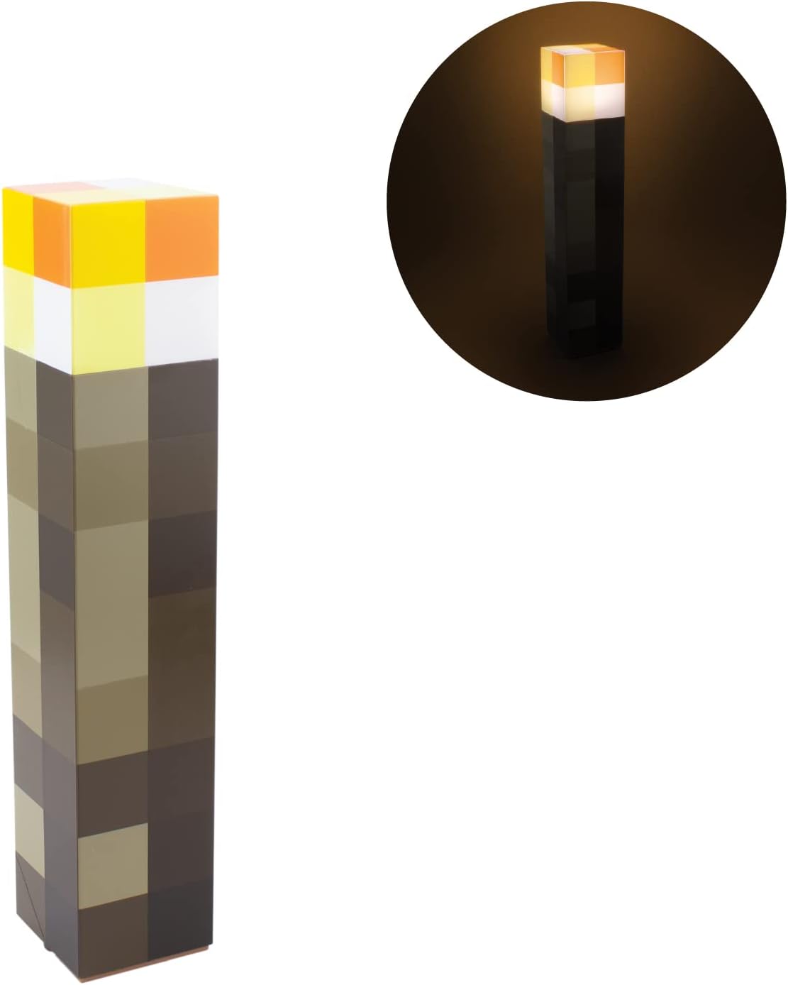 Minecraft Torch Light - Officially Licensed 2 Light Modes 2 Use Battery Operated Gift for Gamers