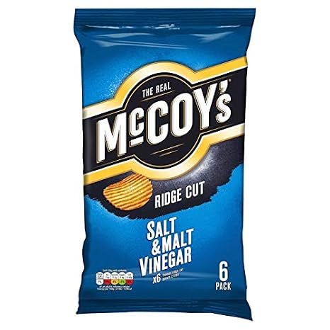 McCoy's Ridge Cut Salt & Vinegar 27g x - 6 per pack