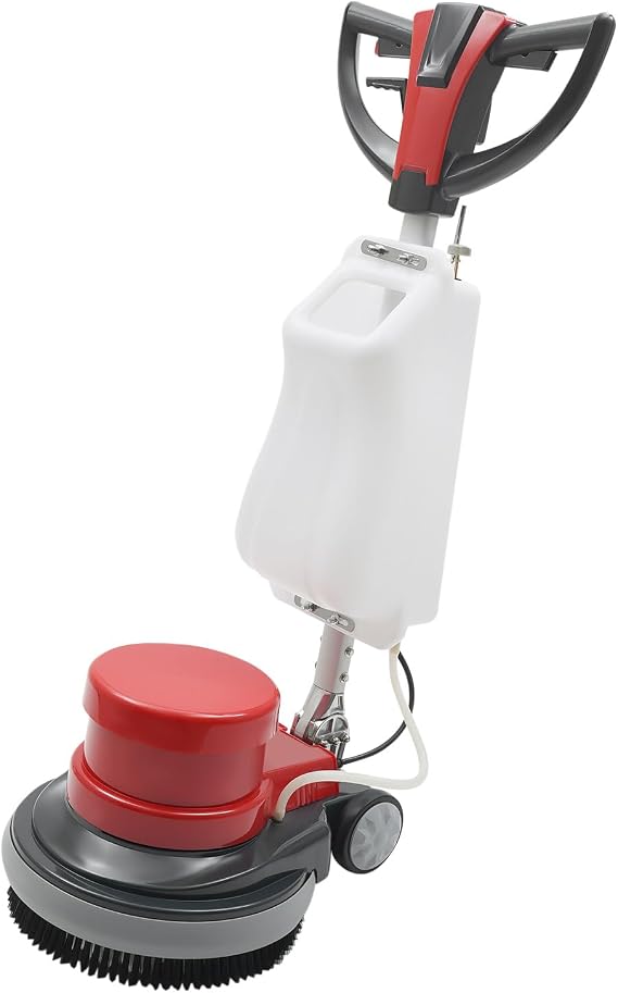 Industrial Floor Polisher Machine, 17" Floor Scrubber Cleaner Commercial Floor Buffer Machine Single Pad Tile Scrubber Carpet Burnisher Floor Brush Cleaner 110V 1100W