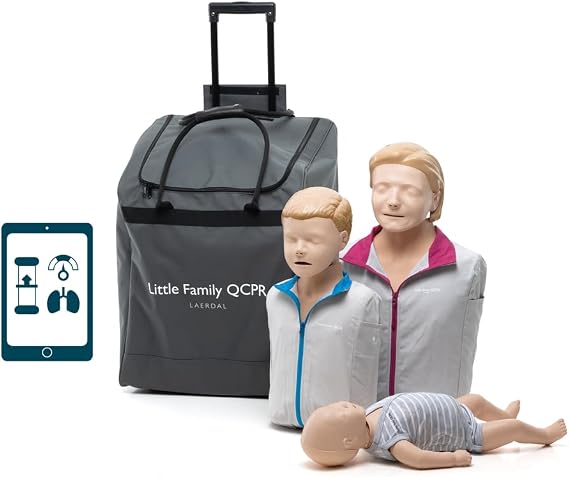 Laerdal Little Family QCPR | Adult, Child, and Infant CPR Manikin Set - Feedback App Compatible