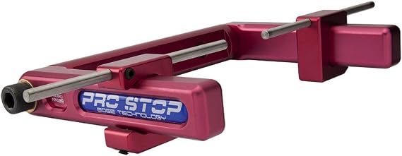 18-000 Pro Vise Stop Double Side - Low Profile CNC Milling Workstop for 6" Vises, Fast, Accurate Part Setup, Repeat Setup with Rotating Arm for Total Clearance, Locates multiple parts