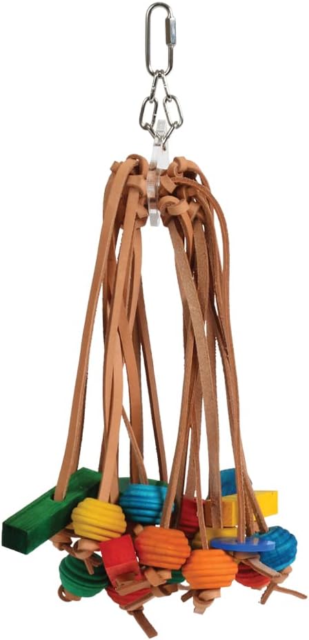 Leather Spiddy Toy, Large