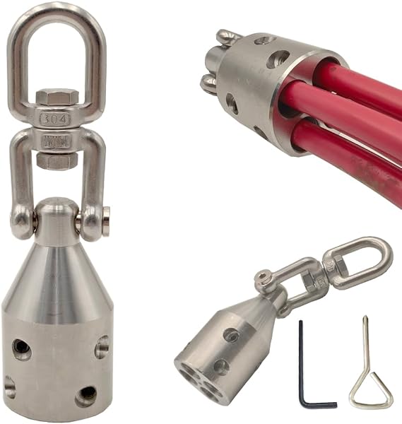 Wire Pulling Tools,Wire Pulling Attachment,Electrical Cable Pulling Tool,Equipped with a 360-Degree Rotating Buckle to Prevent Cable Twisting,(4000 Lbs Max Pull Strength )