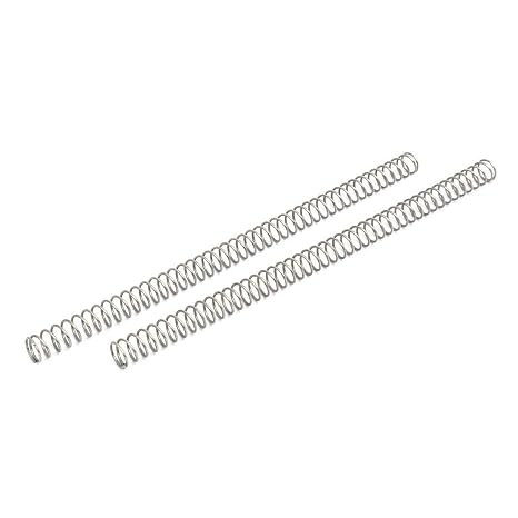 TA-VIGOR 2Pcs Compressed Spring, 16mm OD,1.5mm Wire Size,305mm Free Length Dual Extended Durable Dual Hook Tension Spring for Furniture Screen Doors Repair Projects