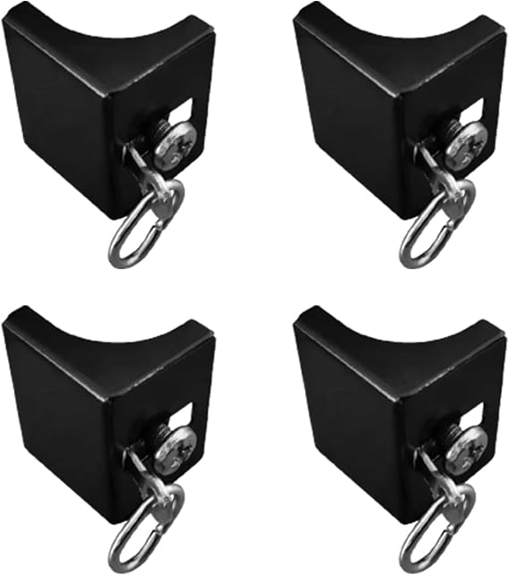 MaKefeile End Caps for Curtain Track(4 PCS) Black