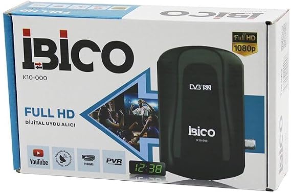 FULL HD DİJİTAL UYDU ALICISI HDMI - AV - Rs232 WİFİ - YOUTUBE 1080P OTOMATİK KANAL GÜNCELLEME K10-000 (5122)