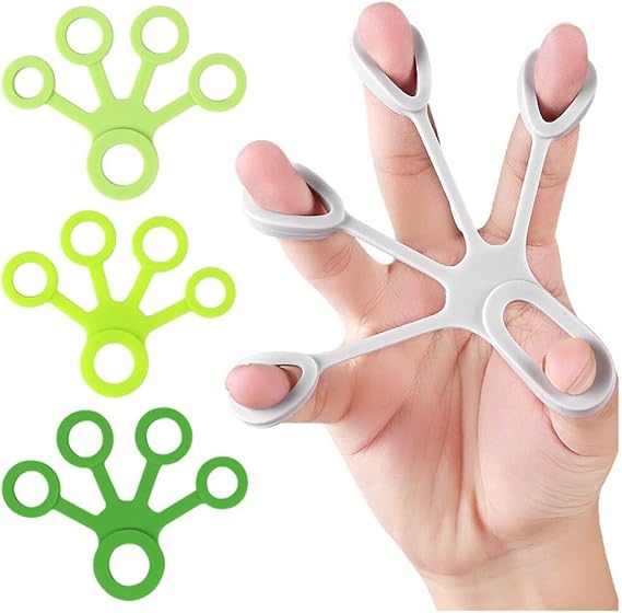Silicone Hand Stretchers 4PCS Innovative Finger Exercise Bands Creative Soft