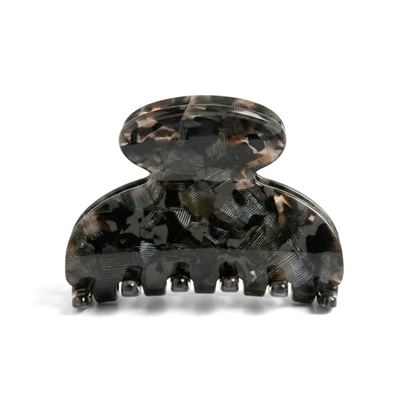 France Luxe Small Couture Claw Clip, Pavlova Black French Hair Clip