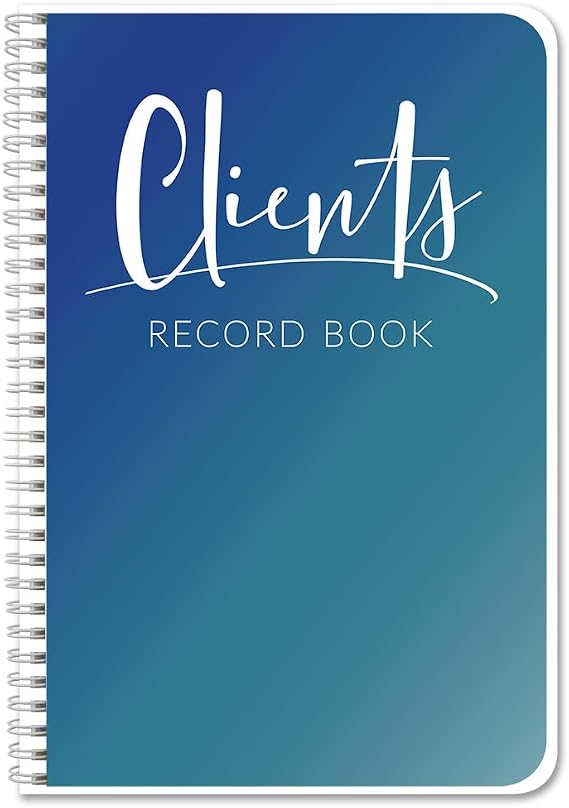 BookFactory Client Record Book, Wire-O, 100 Pages
