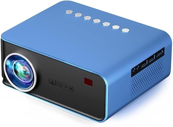 T4 Mini Projector 3600 Lumens, Full 1080P Support, Portable LED Home Theater with Built-in Speaker, 150-inch Screen