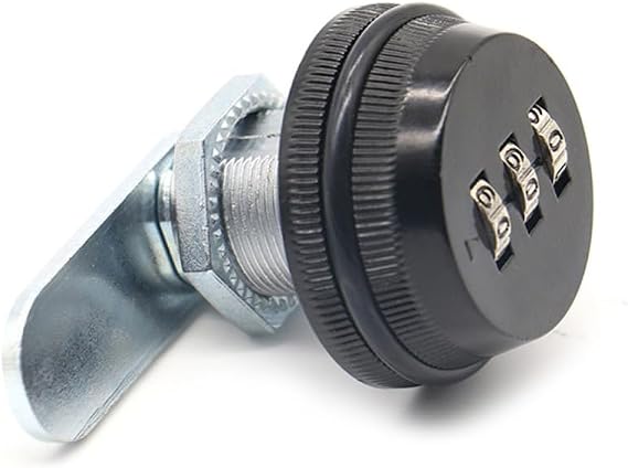 DOITOOL Combination Cam Lock, Black Combination Cabinet Lock for Cabinet Drawer Mailbox Door Furniture
