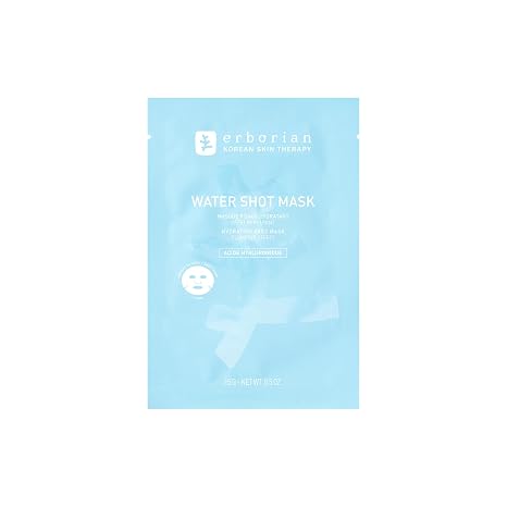 Erborian Water Shot Mask, Hyaluronic Acid Sheet Treatment, Korean Skincare