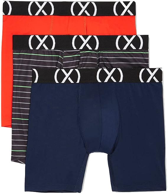 2(X)IST Men's Sport Micro 3 Pack Boxer Brief 6'' Inseam