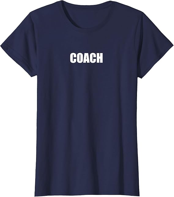 Coach T-Shirt, Women, Navy Blue, Medium