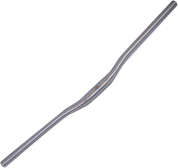 TiTo Titanium Bicycle Swallow-Shaped Handlebar Titanium Mountain Bike MTB Riser Handlebars Bike Parts 31.8 * 580-720mm (620)