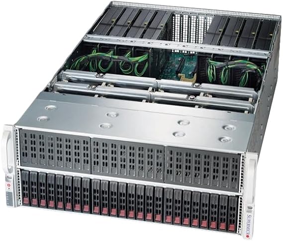 Supermicro SuperServer 4028GR-TRT Barebone System - 4U Rack-mountable - Intel C612 Chipset - Socket R LGA-2011-2 x Processor Support - Black - 1.50 TB DDR4 SDRAM DDR4-2133/PC4-17000 Maximum RAM Supp