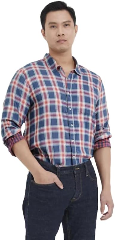 Goodfellow & Co Men's Reversible Long Sleeve Button-Down Shirt -