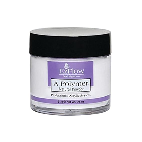 EZ Flow A Polymer Natural False Nails, 0.75 Ounce