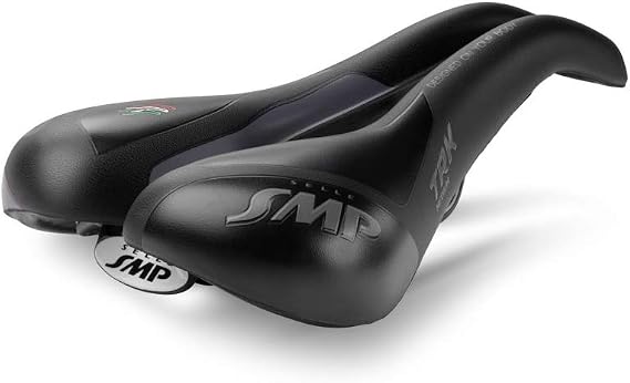 SMP Selle TRK Medium, Sella per Bicicletta, Nero, 280 x 160 mm
