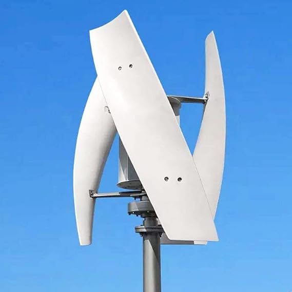 Low Speed 3 Blades Wind Turbine Kit Windmill Generator 6000W Alternative Energy Sy stem 3 Blades Wind Turbine Kit Other Renewable Energy Vertical Wind Power Generator with Controller,12V
