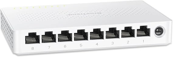 BrosTrend 8 Port 2.5Gb Ethernet Switch for Gaming PC NAS Sever, Unmanaged