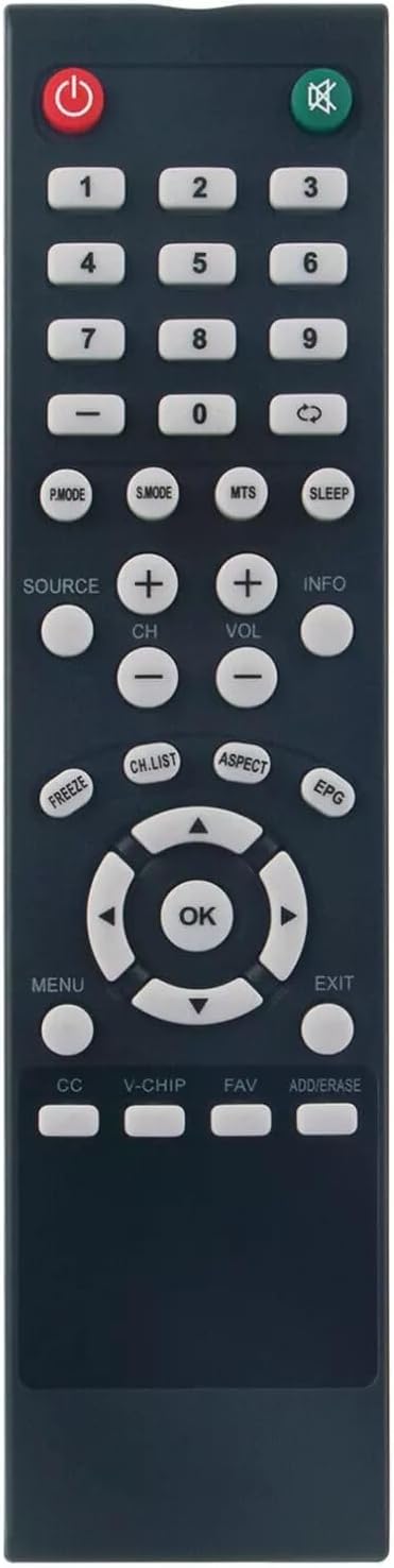 SC501TS Replacement Remote Control Compatible with SEIKI TV SC32HT04 SC261FS SC151FS SE461TS