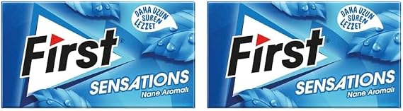 First Sensations Keskin Nane Aromalı Sakız 27 gr 2li paket