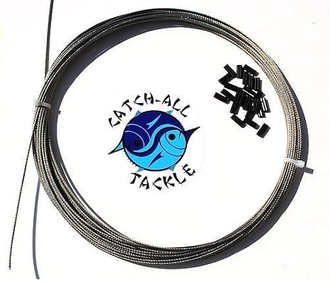 49-Strand Cable Bright 7x7 Stainless Steel Cable Kit 30ft 480lb 1.6mm