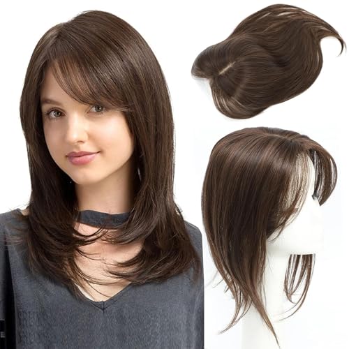 14 Inch Hair Toppers for Women Toppers Hair Pieces for Women Wiglets Hairpieces for Thinning hair Synthetic Hair Piece Wig toppers for women with Thinning hair