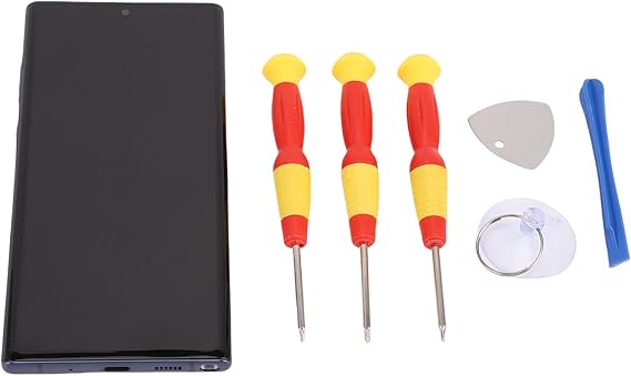 Fockety for Galaxy Note 10 Replacement with Frame for Galaxy Note 10 Replacement LCD Display digitizer Assembly with Tools