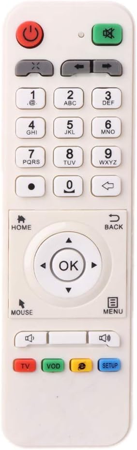 angwang White Remote Control Controller Replacement for LOOL Loolbox IPTV Box Great BEE IPTV and Model 5 OR 6 Arabic Box Accessories, 170x50x23mm6.6x1.9x0.9in