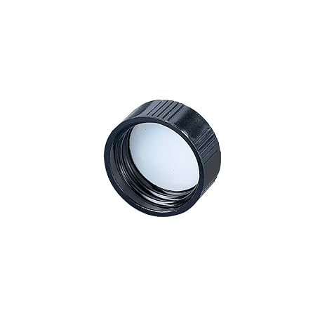 Kimble Phenolic Black Screw Cap with Pulp/Vinyl Liners, Cap Size 33-400 (Case of 144)