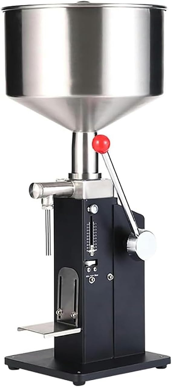 Manual Paste Filling Machine Adjustable 5-60ml Bottle Filling Machine Stainless Steel Liquid Filling Machine with Scale and Removable Stand for Paste and Liquid Water Shampoo Ko