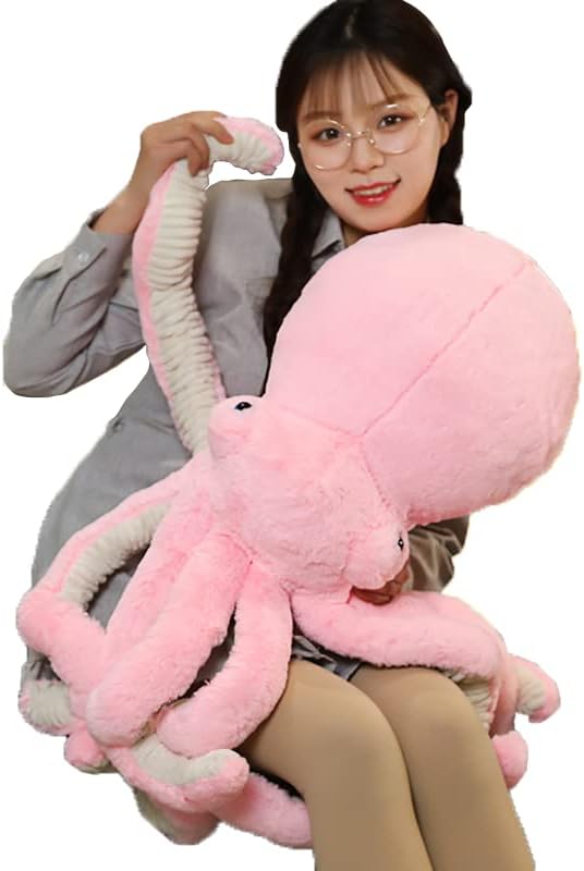 GOOC Octopus Stuffed Animals Octopus Plush Doll Toys Stuffed Toys Gift for Kids and Lovers(25.6-inch Pink)