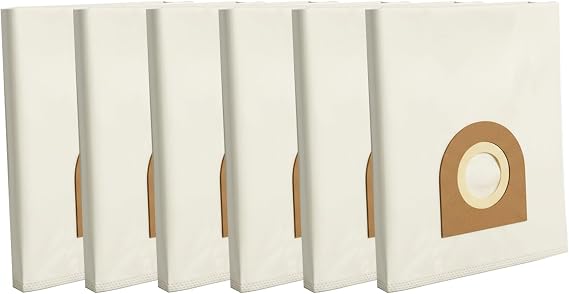 6-Pack Vacuum Bags Compatible with Nilfisk Alto Aero 26 21 31, Attix 30, 50